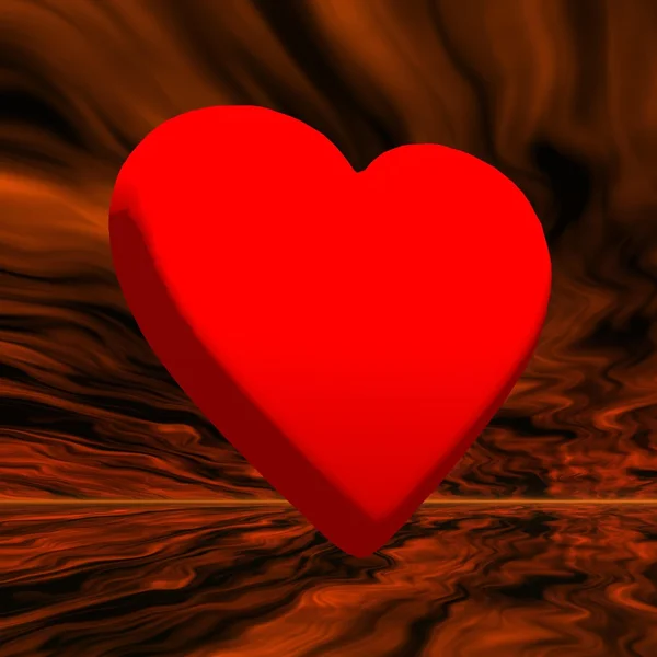 Piros szív — Stock Fotó