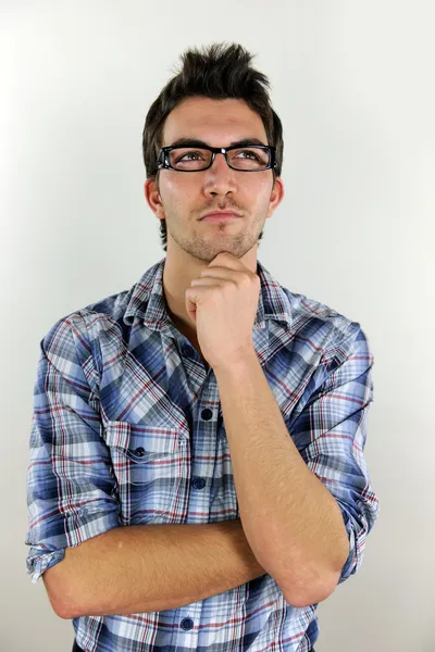 Portrait of a young man thinking — Stock Photo, Image