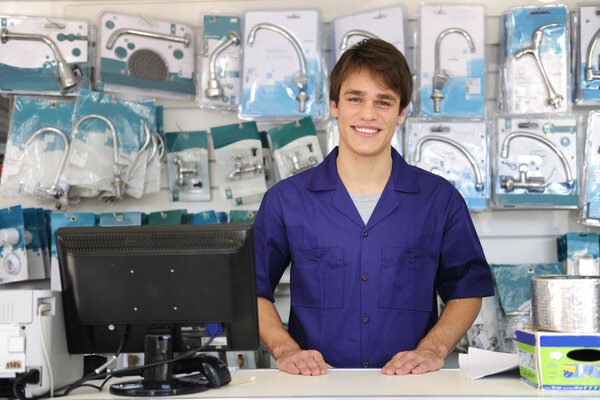 Portrait of the owner of a building supplies store