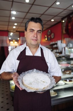 Küçük işletme: lezzetli bir pasta gösterilen waitr