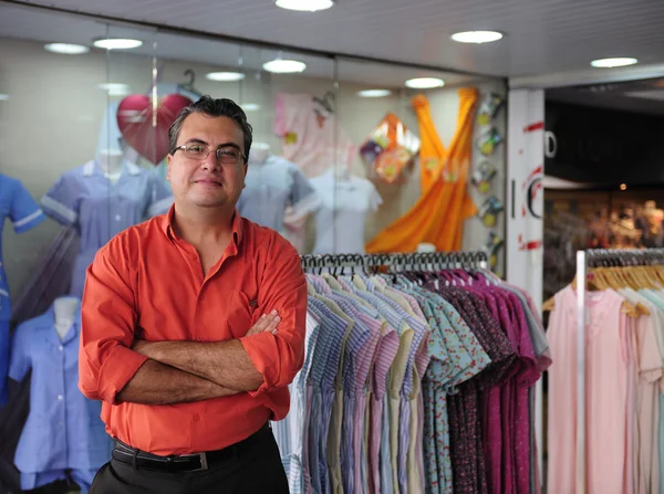 stock image Portait of a retail store owner