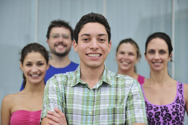 stock image Group of casual real