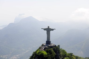 Christ Redeemer Statue in Rio de Janeiro clipart