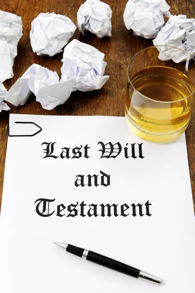 stock image Last Will and Testament