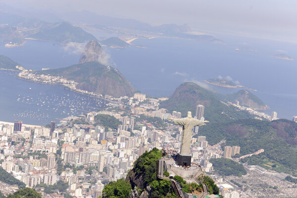 Christ Redeemer and Sugarloaf in Rio de Janeiro