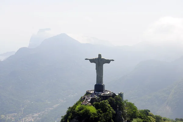 Estatua de Cristo Redentor en Río de Janeiro —  Fotos de Stock