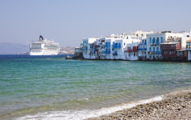 küçük bir Venedik mykonos island, Yunanistan.