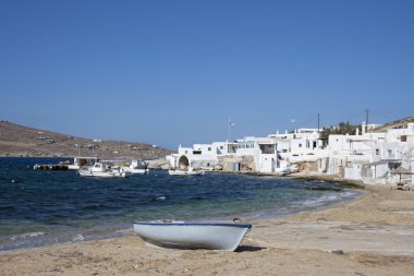 Agia Anna in Mykonos island clipart