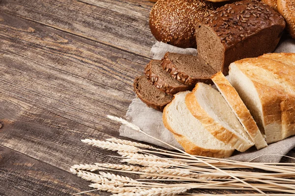 Асортимент хліб — стокове фото