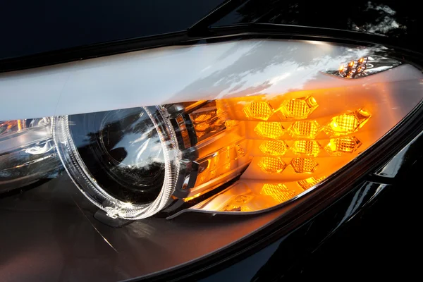 Modern car headlights — Stock Photo, Image
