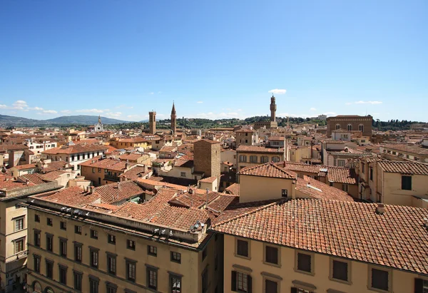 Флоренция и Палаццо Веккьо — стоковое фото