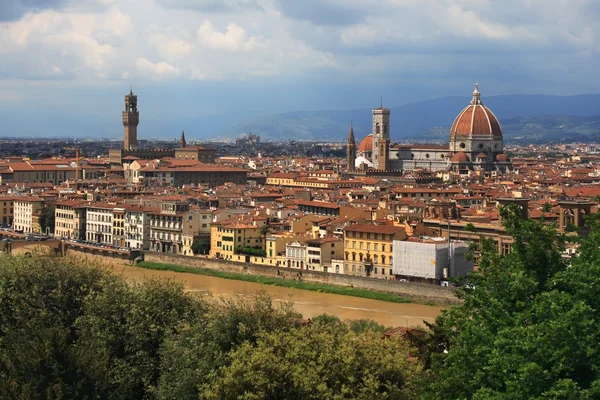 Florence duomo en palazzo vecchio — Stockfoto
