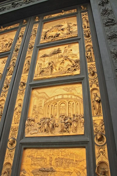 Florence doopkapel gouden deur — Stockfoto
