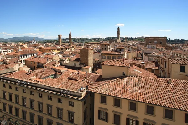 Флоренция и Палаццо Веккио — стоковое фото