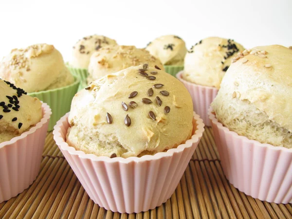 Muffins de pan rollo —  Fotos de Stock