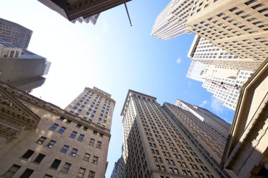 Wall Street buildings clipart