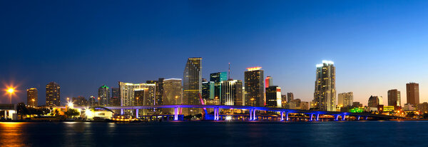 Miami skyline panorama