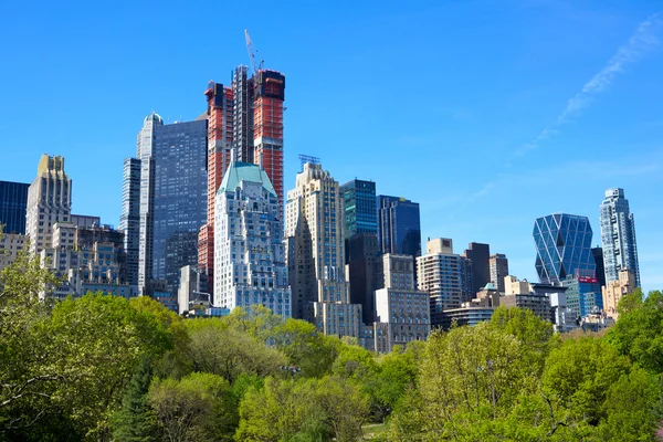 Central Park and Manhattan — Stock Photo, Image