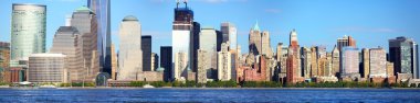 Lower Manhattan panorama clipart