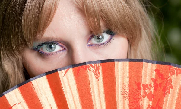 stock image Eyes and a fan