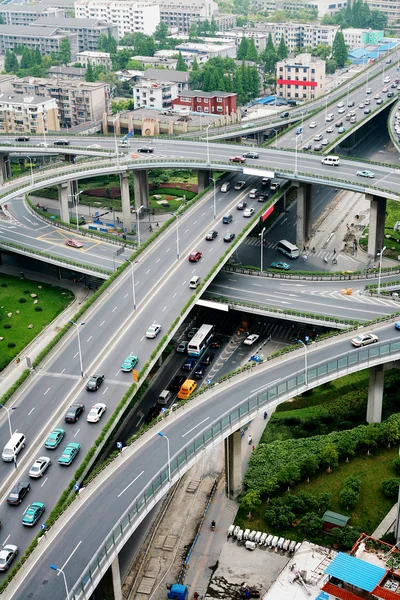 Uma junção rodoviária em Hangzhou — Fotografia de Stock