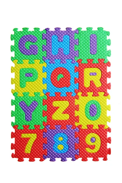 Puzzle alfabet — Zdjęcie stockowe