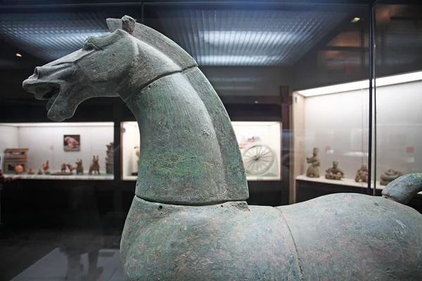 Bronz lovas szobor — Stock Fotó