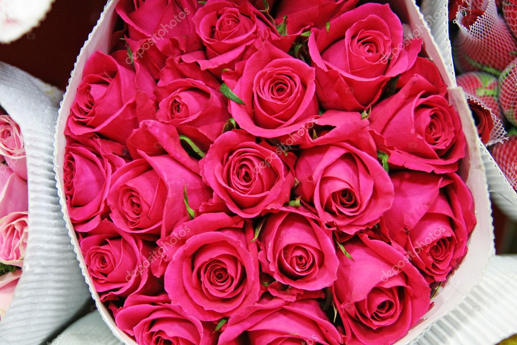 Big bunch of red roses — Stock Photo © zhudifeng #10735302