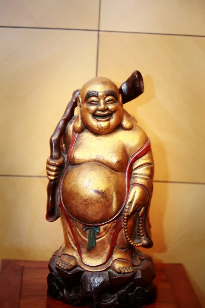 Smějící se buddha socha budai — Stock fotografie