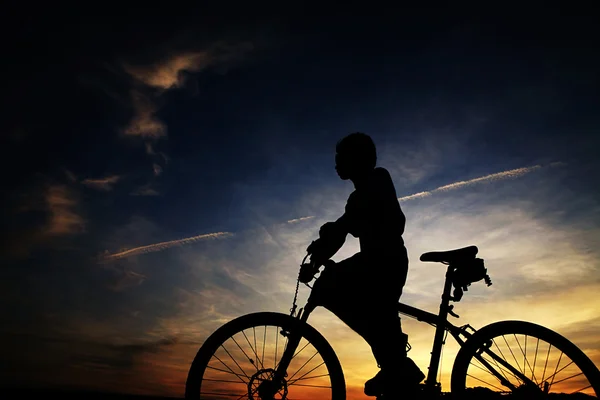 stock image Young asian biker