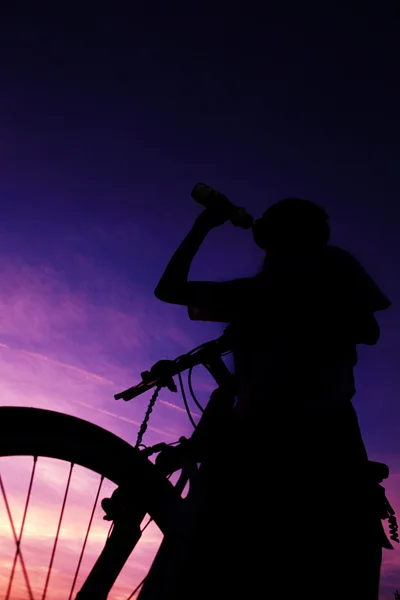 stock image Young asian biker