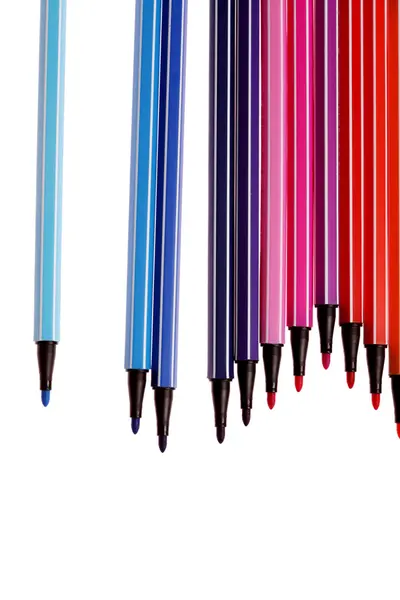 Birçok renkli kalemler — Stok fotoğraf