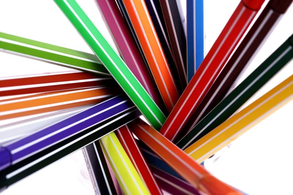 Muchos bolígrafos coloridos —  Fotos de Stock
