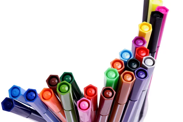 Many colorful pens — Stock Photo, Image