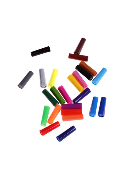 Заглушки цветных ручек — стоковое фото