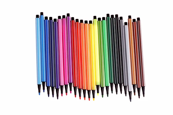 stock image Many colorful pens