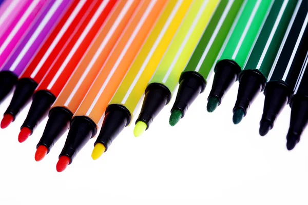Muchos bolígrafos coloridos —  Fotos de Stock