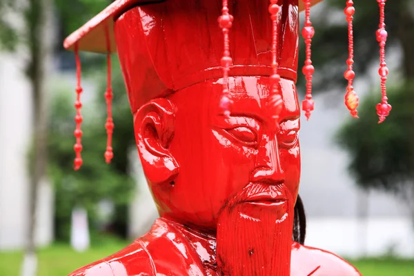 Red Chinese statue — Stock Photo, Image