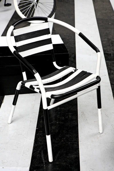 斑马图案椅子 — 图库照片