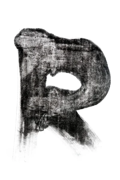 Escova de caligrafia chinesa de alfabeto — Fotografia de Stock