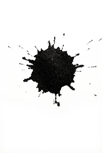 Černý inkoust blot — Stock fotografie