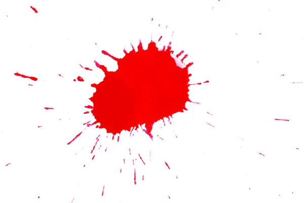 Rode inkt vlek — Stockfoto