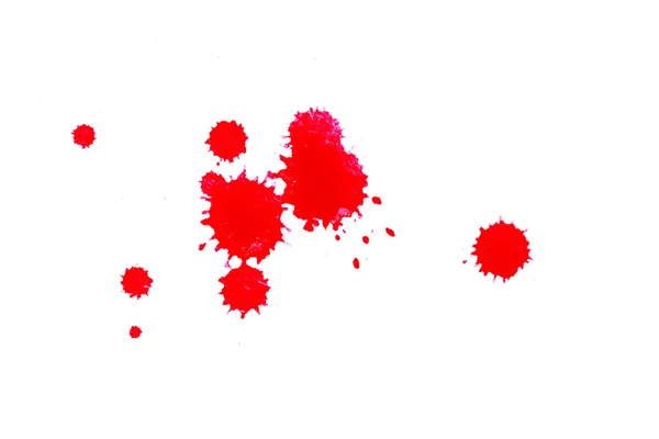 Vörös tinta blot — Stock Fotó