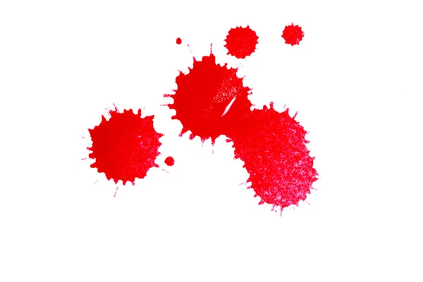 Vörös tinta blot — Stock Fotó