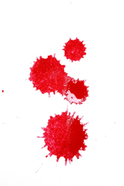 Macchia di inchiostro rosso — Foto Stock