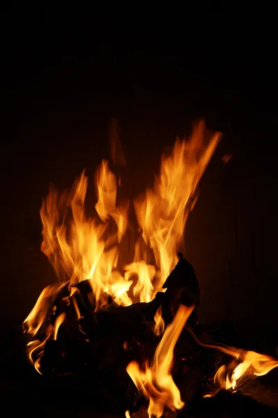 Brandend vuur — Stockfoto