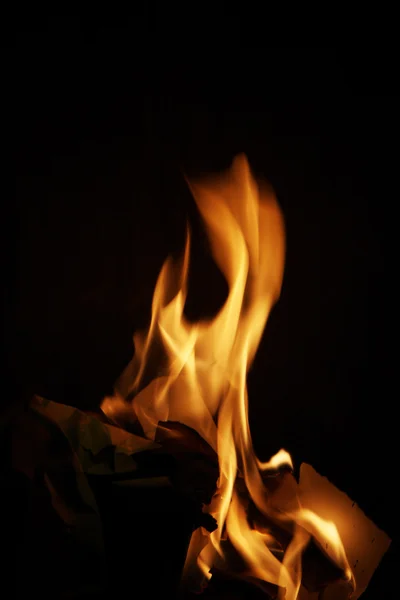 Палаючий вогонь — стокове фото