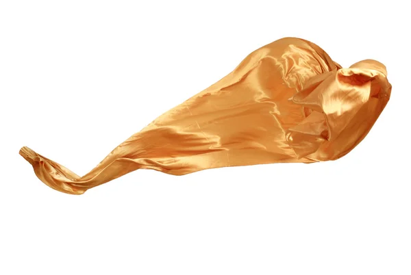 Glatter, eleganter goldener Satin — Stockfoto