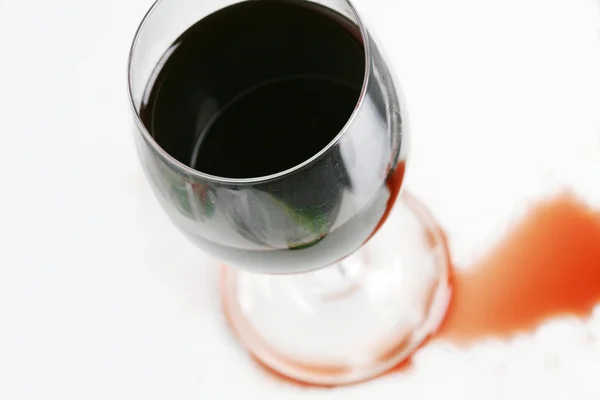 stock image Red wine in wineglass