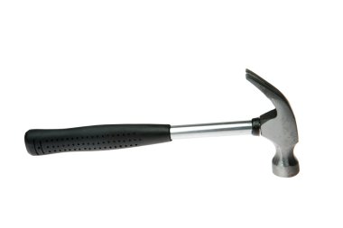 A plastic handle hammer clipart